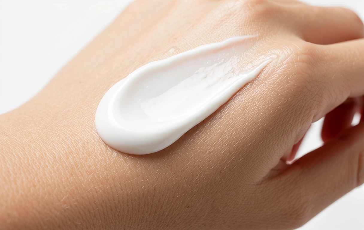 Anti-aging cream application